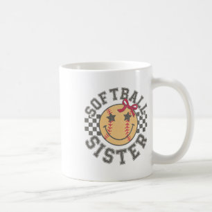 Softll Sister Coquette Bow Softll Sister Game Day Coffee Mug