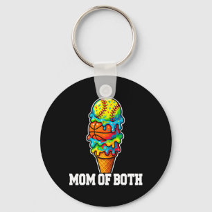 Softll Sketll Mum Ice Cream Drip Summer Game Day Key Ring