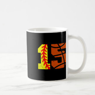 Softll Sketll Number 15 Jersey Funny 15th Birthday Coffee Mug