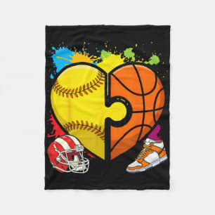 Softll Sketll - Sketll Dad Softll Mom _1  Fleece Blanket