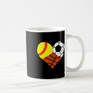 Softll Soccer Sketll Heart Funny Sport Player Mum Coffee Mug