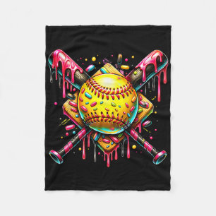 Softll T Ice Cream Dripping With Sprinkles _1 Fleece Blanket