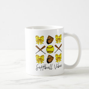 Softll Vibes Shirt Game Day Softll Life Mum Mother Coffee Mug