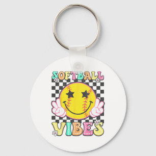 Softll Vibes Softll Retro Groovy Game Day Girls Wo Key Ring