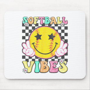 Softll Vibes Softll Retro Groovy Game Day Girls Wo Mouse Pad