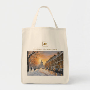 Softly Falls the Winter Snow Tote Bag