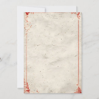 Softly Weathered Paper with Deckled Edge Look Invitation