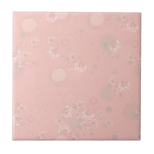 Softness Tea Roses Ceramic Tile