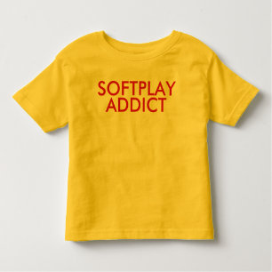 Softplay Addict   Baby Kid Bright Funny Tshirt