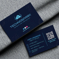 Software Developer Business | Modern Dark Blue