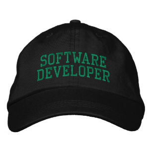 Software Developer Computer Programmer Typography Embroidered Hat