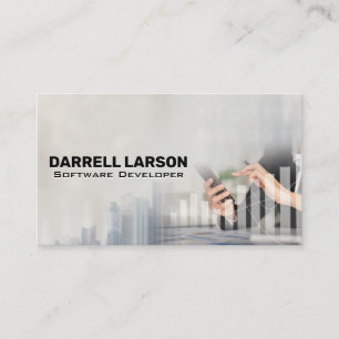 Software Developer   Data Analyst Graph Business Card