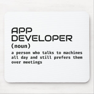 Software Developer - Funny Definition Mouse Pad
