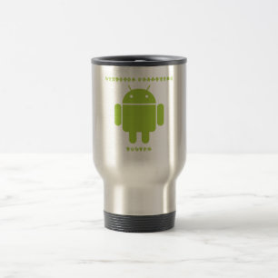 Software Developer Inside (Bug Droid Font Letters) Travel Mug
