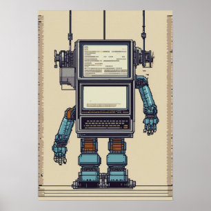 Software Developer Programmer Coding Tech Geek Com Poster