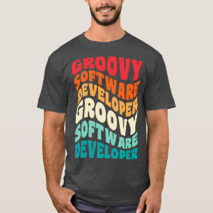 Software Developer Vintage Retro 60s 70s 80s Vibes T-Shirt