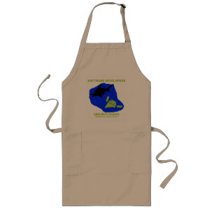 Software Developers Swim With Sharks (Android) Long Apron