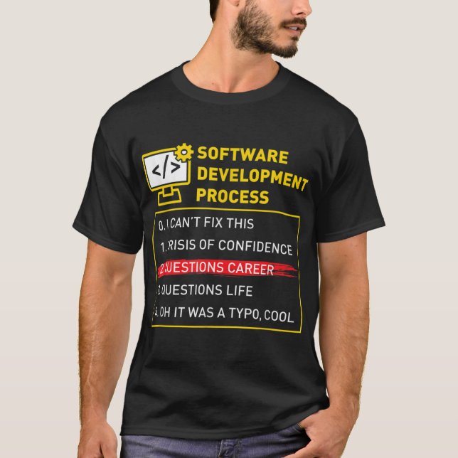 Software Development Process Engineer Developer Co T-Shirt (Front)