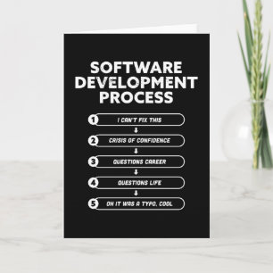 Software Development Process Funny Gift Card
