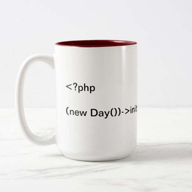 Software Devs Need Coffee Two-Tone Coffee Mug (Left)