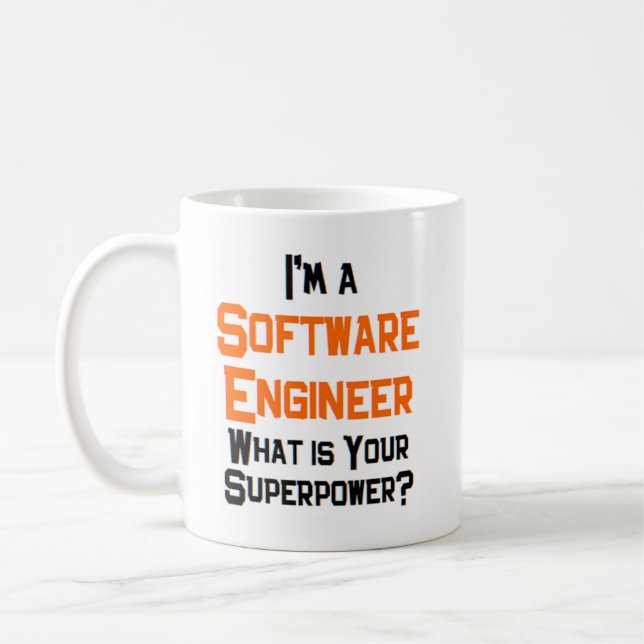 software engineer coffee mug (Left)