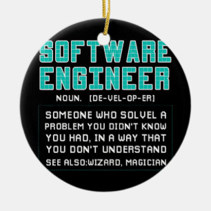 Software Engineer Developer Definition Ceramic Ornament