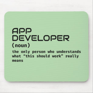 Software Engineer - Funny Job Definition Mouse Pad