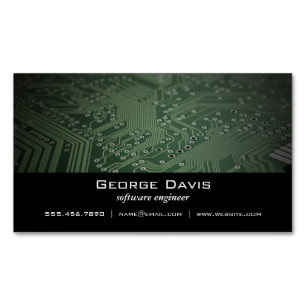 Software Engineer Magnetic Business Card
