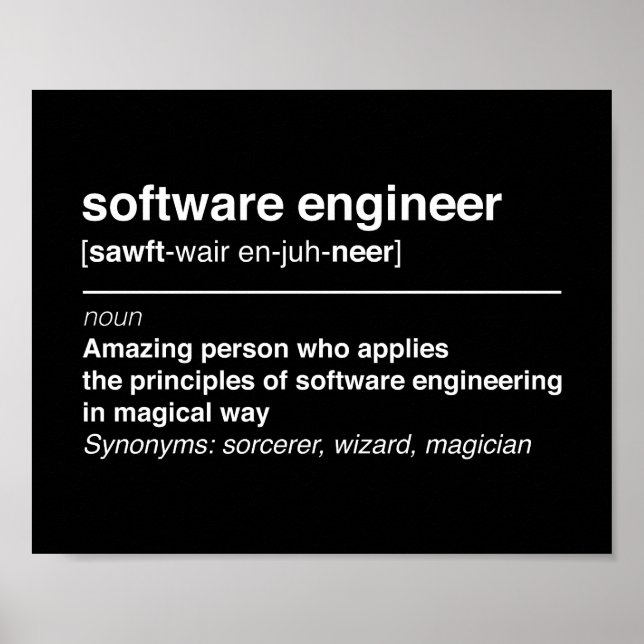 Software engineer poster (Front)