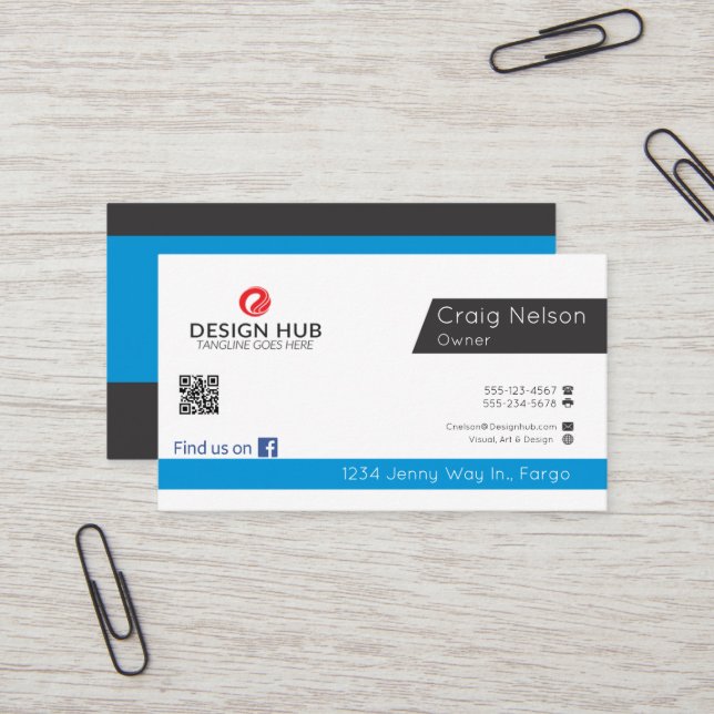 Software Engineer professional business card (Front/Back In Situ)