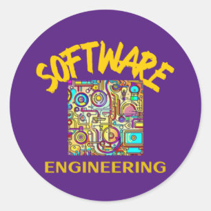 Software Engineering Classic Round Sticker