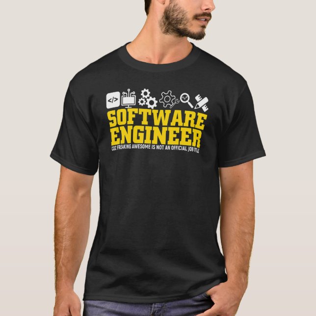 Software Engineering Geek For Software Engineer T-Shirt (Front)