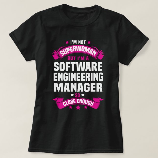 Software Engineering Manager T-Shirt (Design Front)