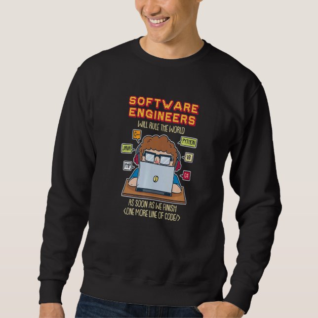 Software Engineers Will Rule The World As Soon As  Sweatshirt (Front)