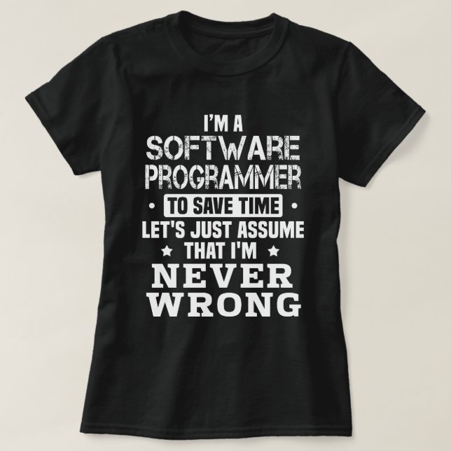 Software Programmer T-Shirt (Design Front)