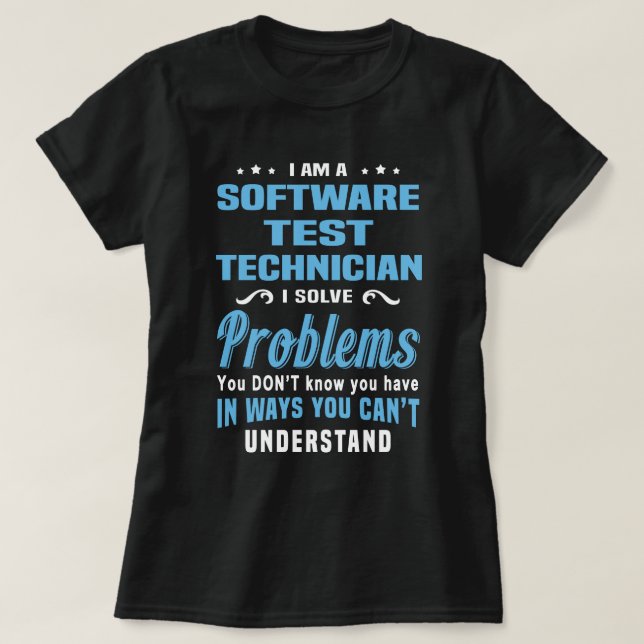 Software Test Technician T-Shirt (Design Front)