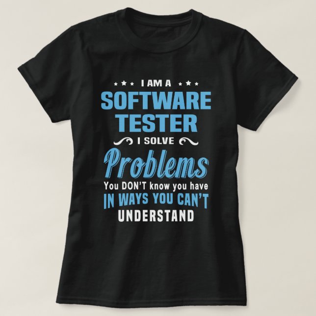 Software Tester T-Shirt (Design Front)