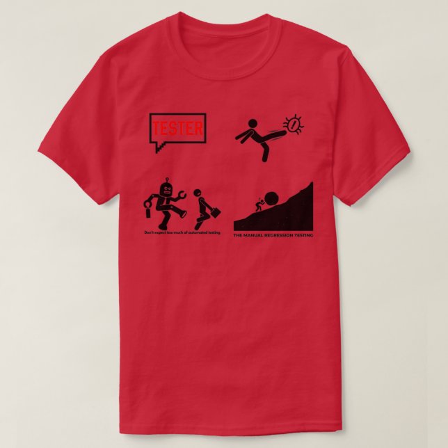 Software Testing Pack T-Shirt (Design Front)