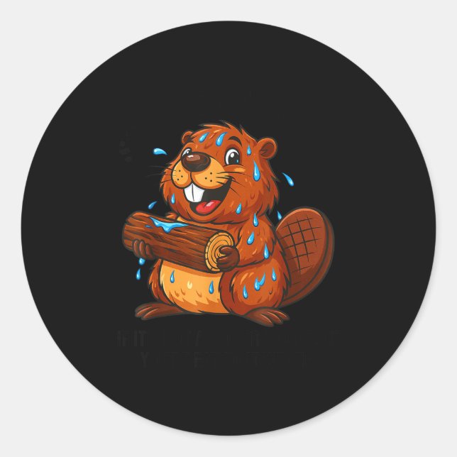 Soggy Beaver Bbq If It's Not All Over Your Face Yo Classic Round Sticker (Front)