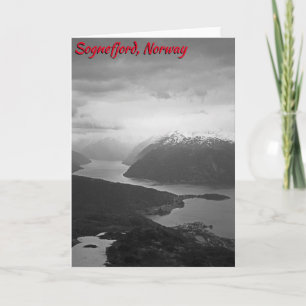Sognefjord, Norway Card