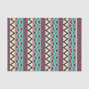 Soho Boho Geometric Modern Tribal Stripe Tissue Paper