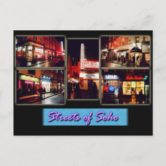 Soho london postcard