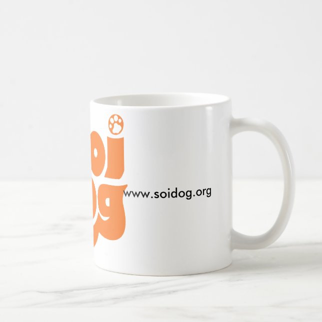 Soi Dog Foundation Logo Orange Coffee Mug (Right)