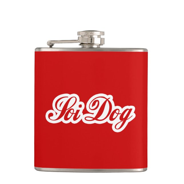 SOI DOG HIP FLASK (Front)