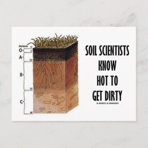Soil Scientists Know How To Get Dirty Postcard