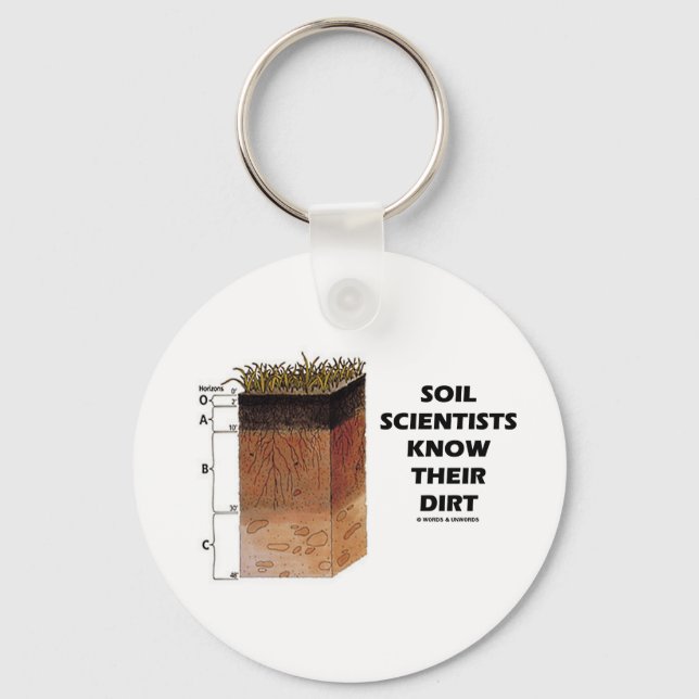 Soil Scientists Know Their Dirt Key Ring (Front)