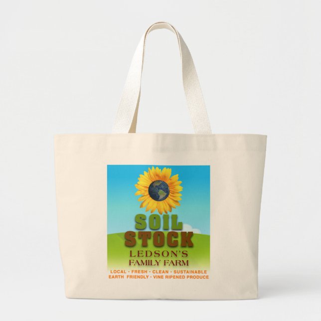 Soil Stock - Ledson's Family CSA Farm Canvas Bag (Front)