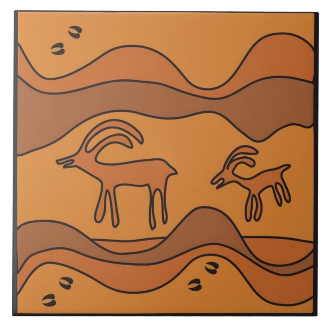 Sojourn Through Snake Gulch Ceramic Tile (Front)