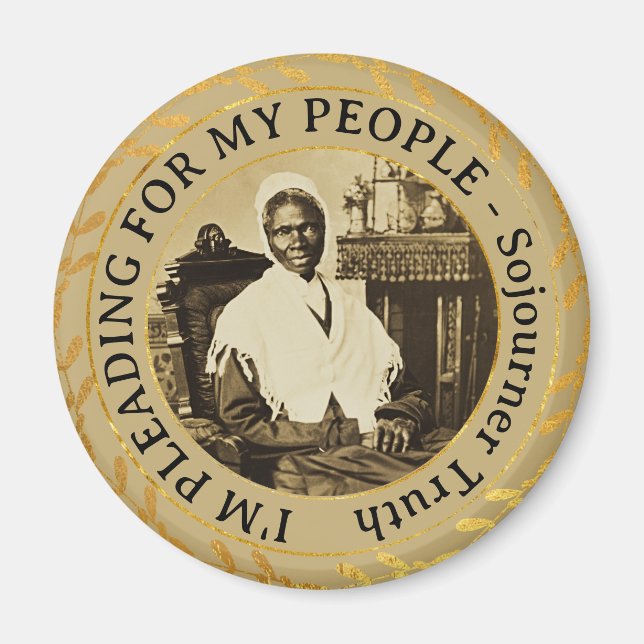 Sojourner Truth Abolitionist  Black Women's Rights Magnet (Front)