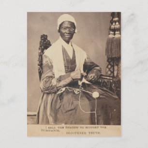 Sojourner Truth Photo With Caption Postcard
